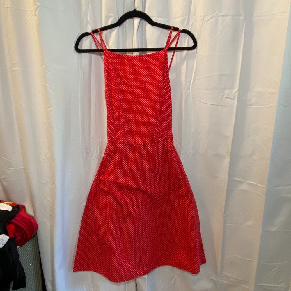 Lucy Love Retro Red Pin Up Polka Dot Dress